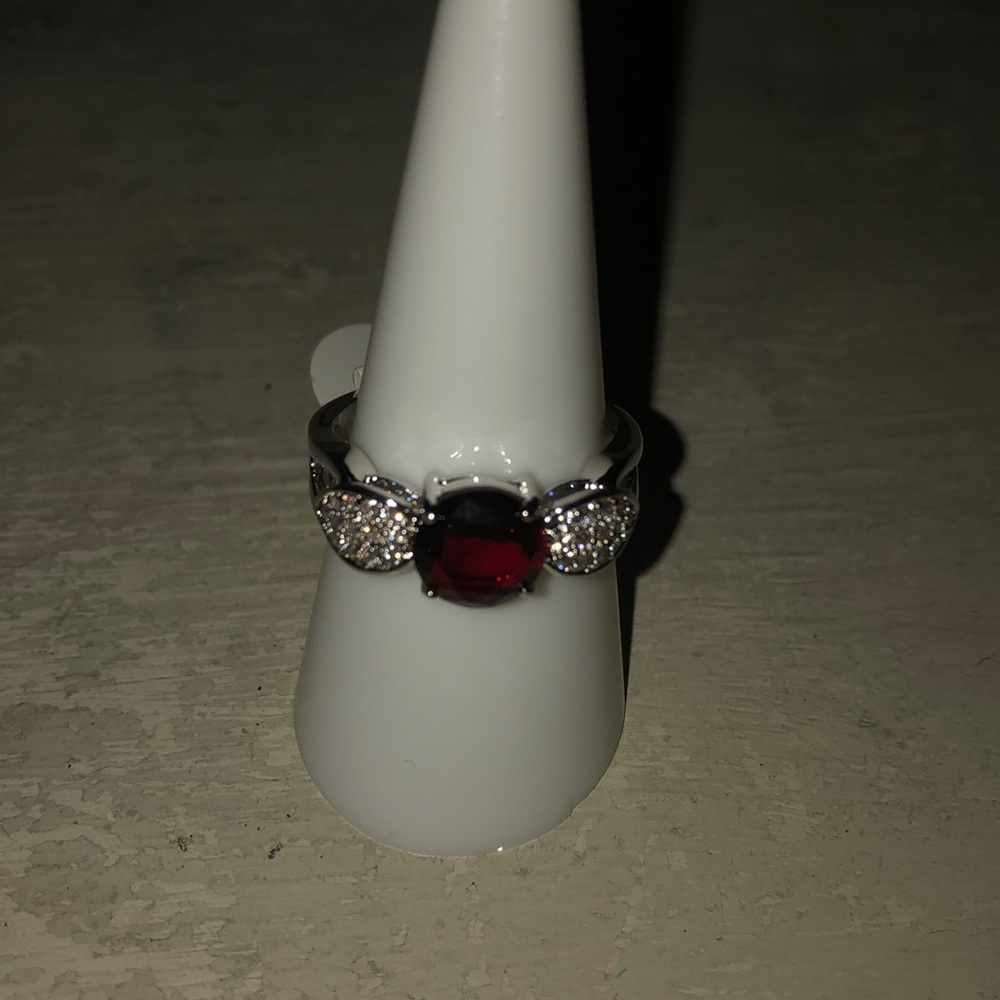 Beautiful Garnet and White Topaz